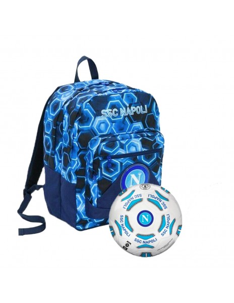 ZAINO SCUOLA NAPOLI SEVEN CON PALLONE