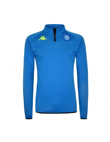 TRAINING SWEATSHIRT NAPLES EUROPE LIGHT BLUE HALF ZIP