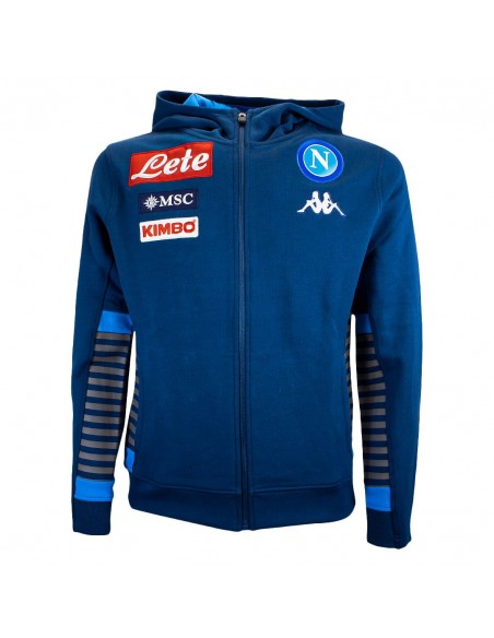 FELPA NAPOLI CON CAPPUCCIO BLU 2019/2020