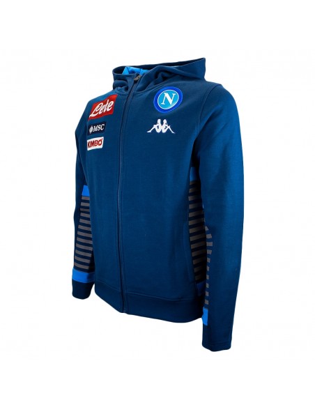 FELPA NAPOLI CON CAPPUCCIO BLU 2019/2020