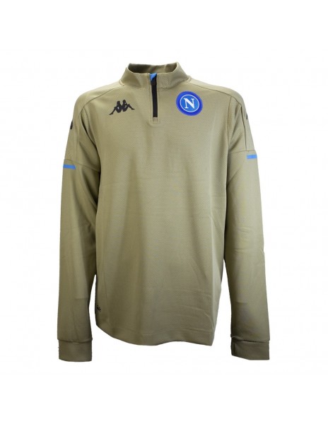 SSC NAPOLI BEIGE HALF ZIP KAPPA...