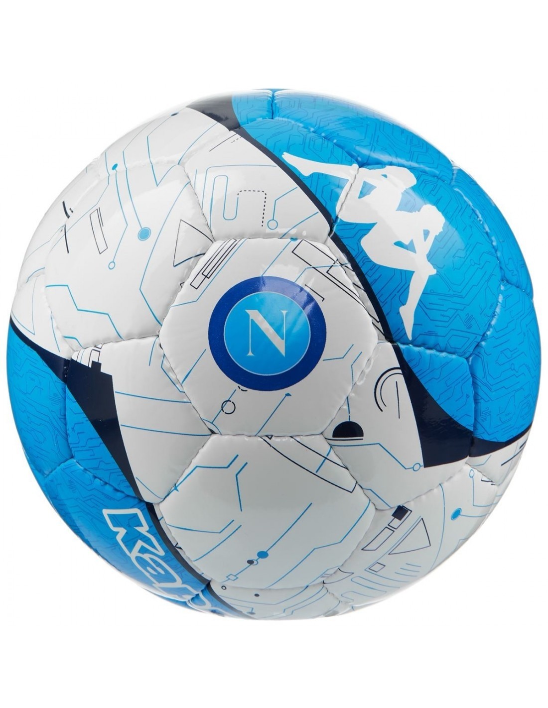 5 PALLONE BIANCO SSC NAPOLI 2019/2020 KAPPA PRODOTTO UFFICIALE MIS 