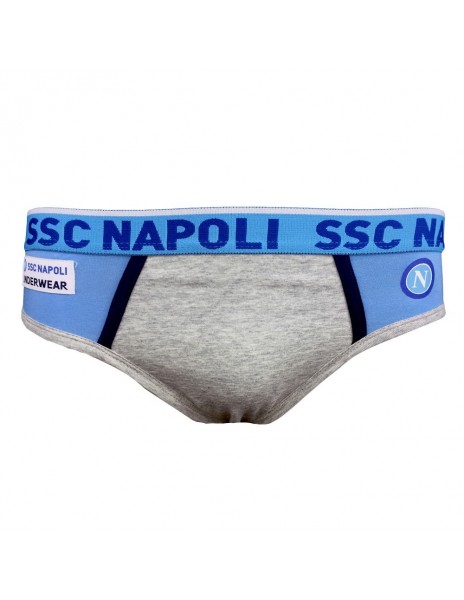 SSC NAPOLI GREY BOY BRIEFS