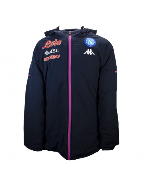 GIUBBINO SSC NAPOLI FULL ZIP BLU KAPPA