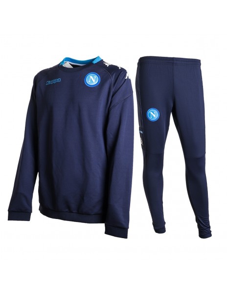 Napoli tracksuit training blue crew neck