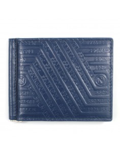 LEATHER BLUE CASUAL WALLET...
