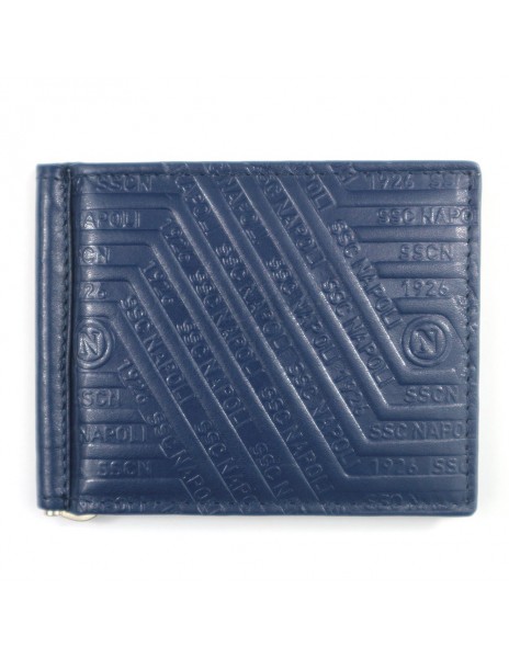 LEATHER BLUE CASUAL WALLET SSC NAPOLI