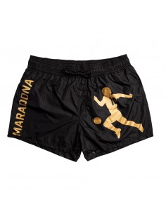 COSTUME NERO ORO MARADONA LOGO