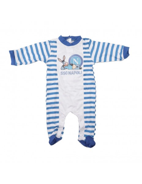 ssc napoli blue striped baby bodysuit  