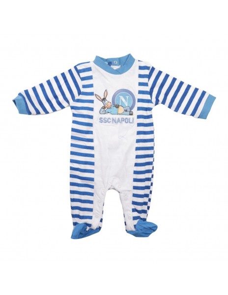 ssc napoli blue striped baby bodysuit  