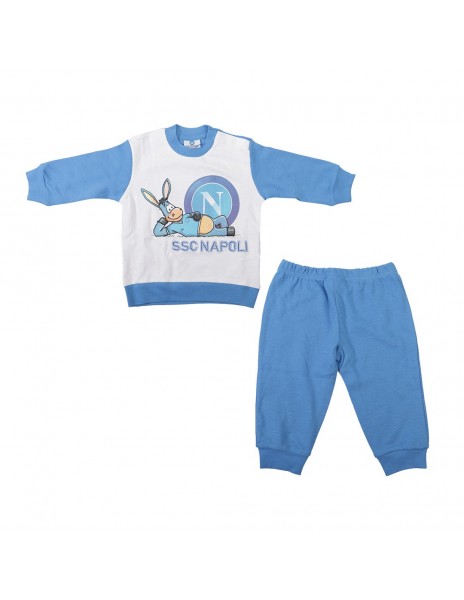 pigiama cotone azzurro infant...