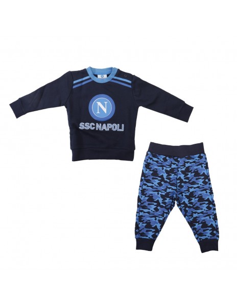 ssc napoli blue sweatshirt baby suit  