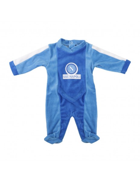 royal blue chenille baby sleepsuit...