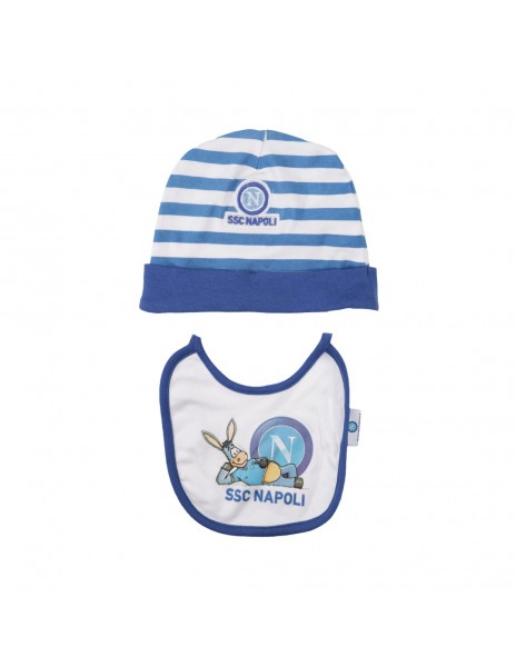 ssc napoli royal stripes baby hat and...