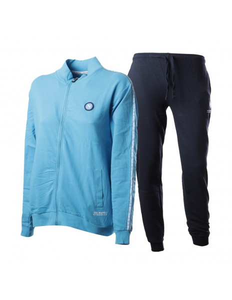 ssc napoli women's full zip blue and...