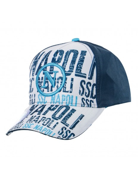 white and blue baseball hat enzo...