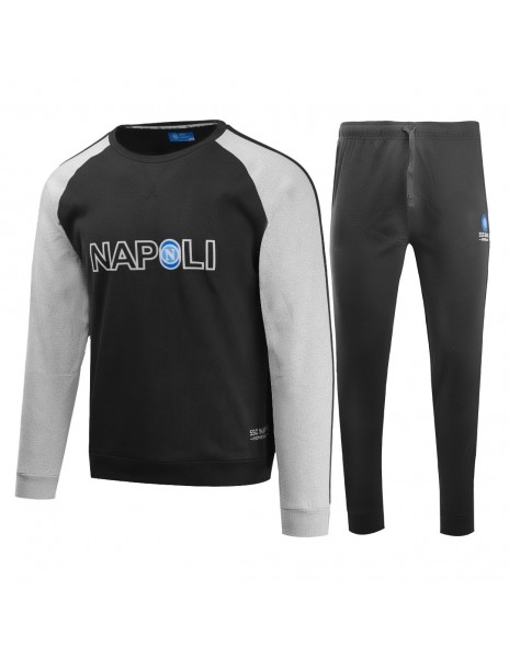 ssc napoli black and grey crew-neck...