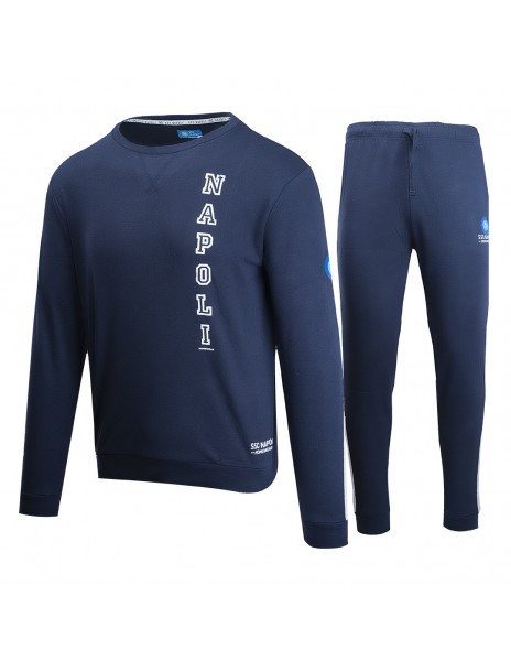 ssc napoli blue and grey crew-neck...