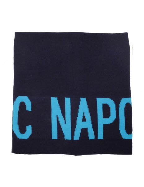 ssc napoli blue jacquard neck warmer 