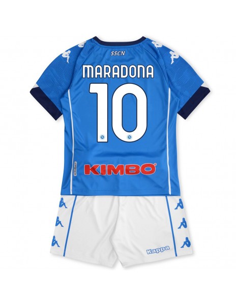 MARADONA 10 NAPOLI LIGHT BLUE KIT BOYS