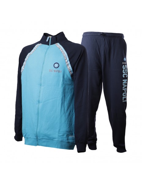 ssc napoli blue full zip logo pyjama...