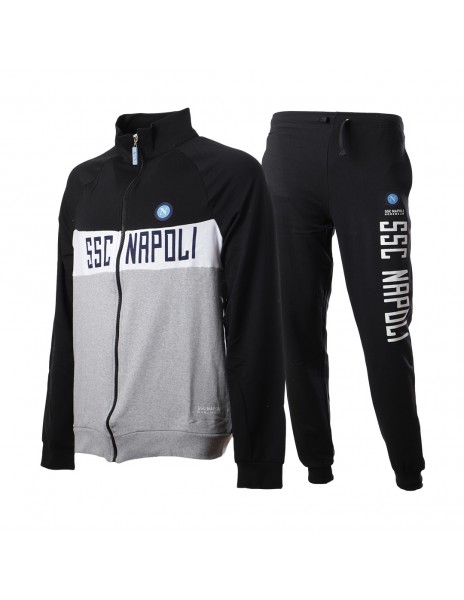 ssc napoli black and grey full zip...