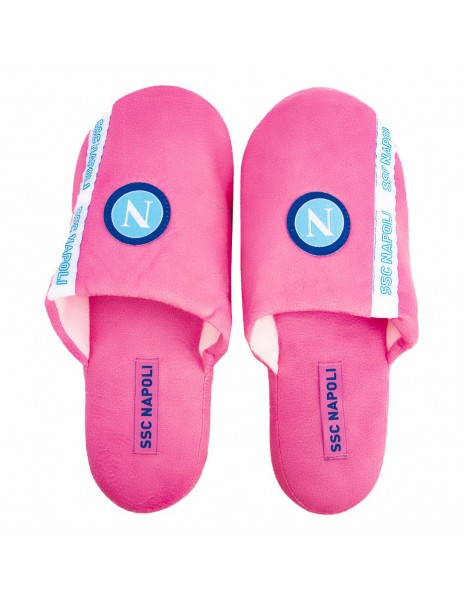 pantofole donna ssc napoli rosa