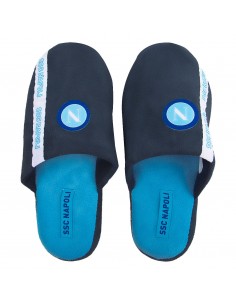 pantofole uomo ssc napoli blu 