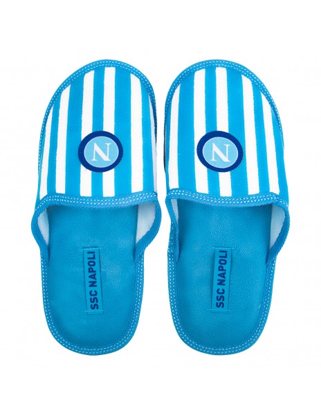 ssc napoli men's striped blue slippers 