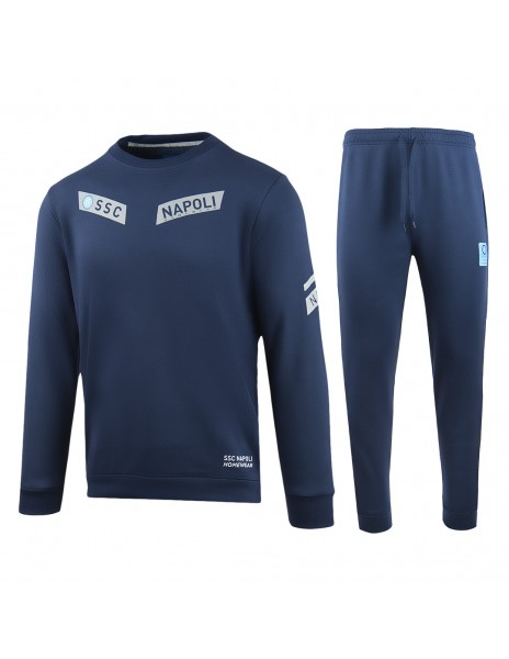 tuta girocollo homewear blu ssc napoli 