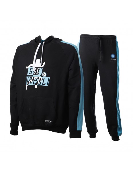 ssc napoli black hooded pyjama suit...