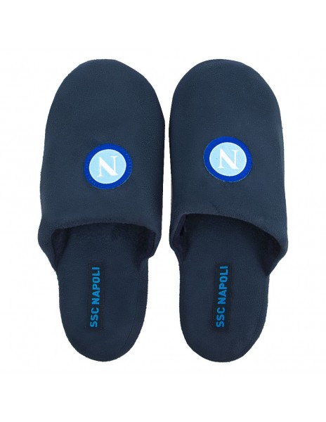 ssc napoli blue men's slippers with logo