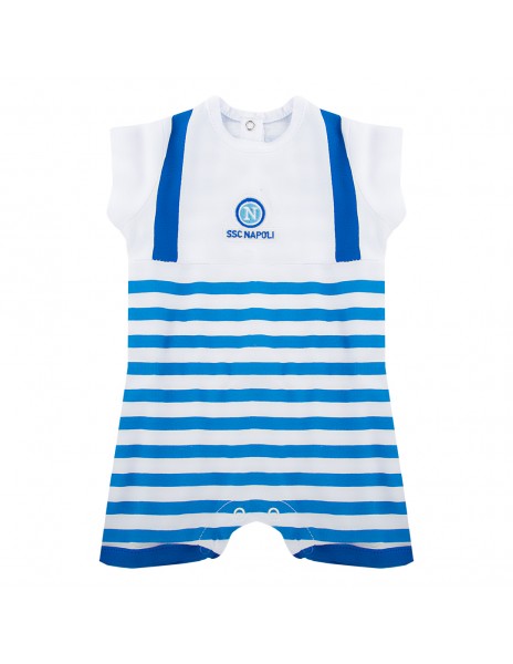 baby blue ssc napoli rompers  