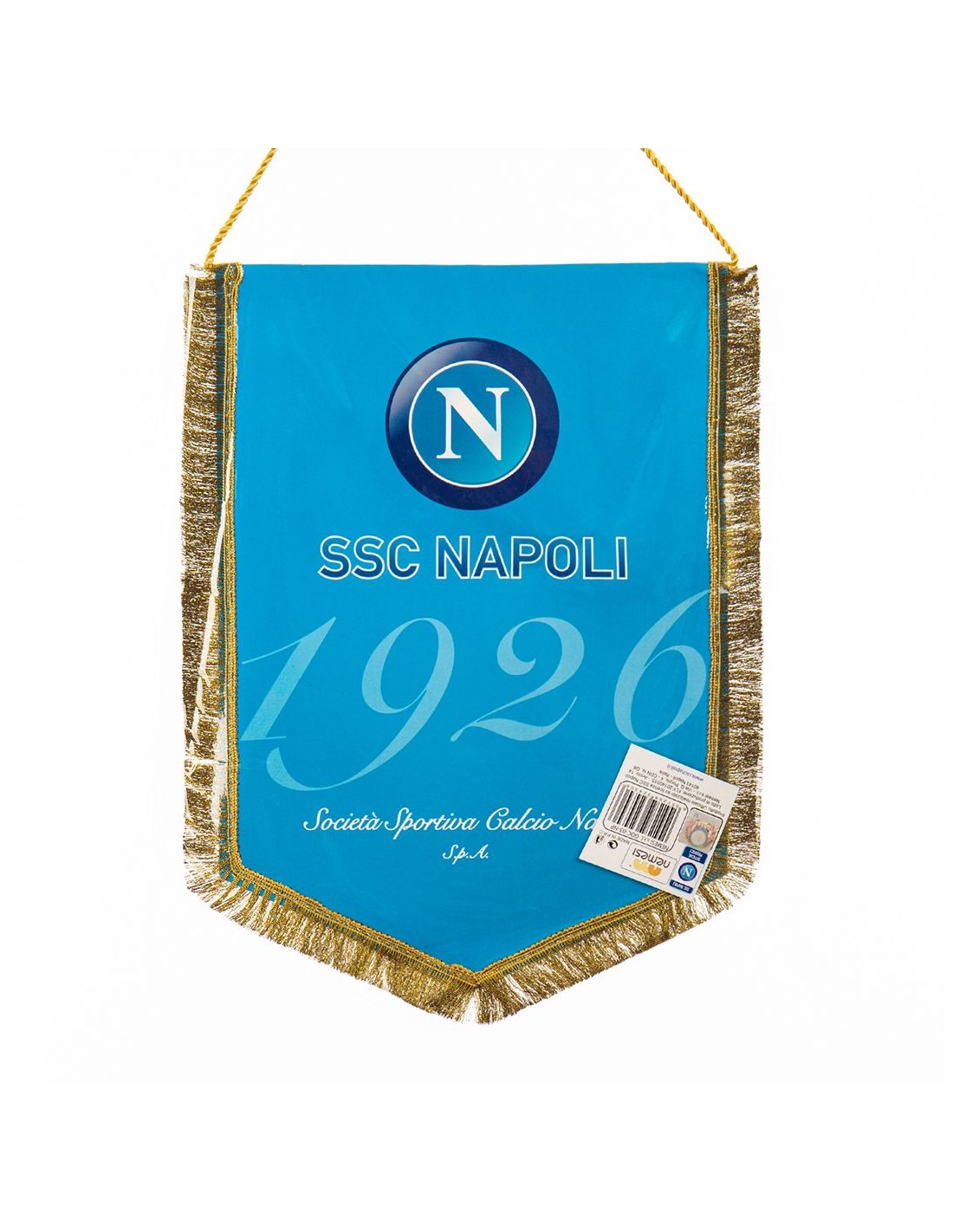 Gagliardetto calcio⚽️NAPOLI 💙 scudetto VINTAGE gadget AUTO no