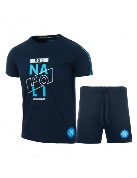 ssc napoli summer baby suit light blue  