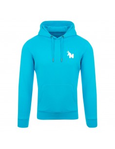 light blue hooded...