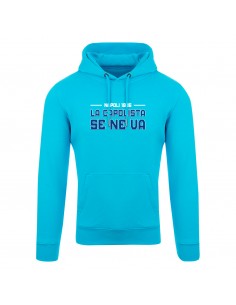 Felpa con cappuccio azzurra...