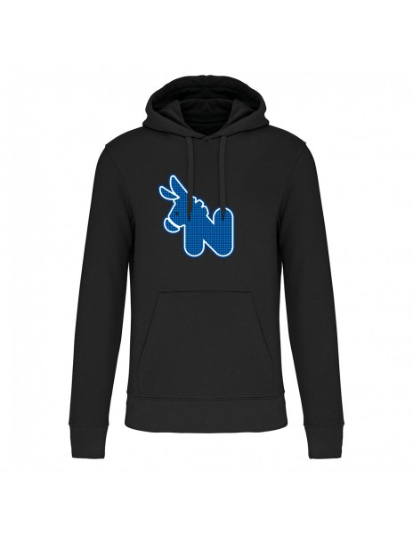 Black hooded sweatshirt Napoli Store