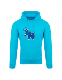 light blue hooded...