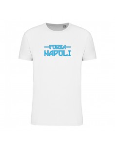 T-shirt bianca Forza Napoli