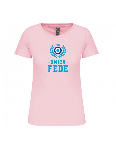 T-shirt rosa donna unica fede