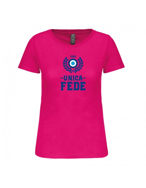 Fuchsia women's single-faith T-shirt
