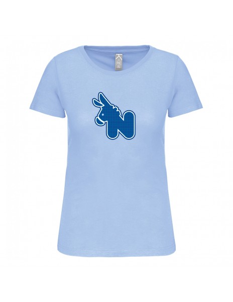 T-shirt donna azzurra Napoli Store