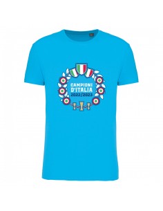 T-shirt azzurra campioni