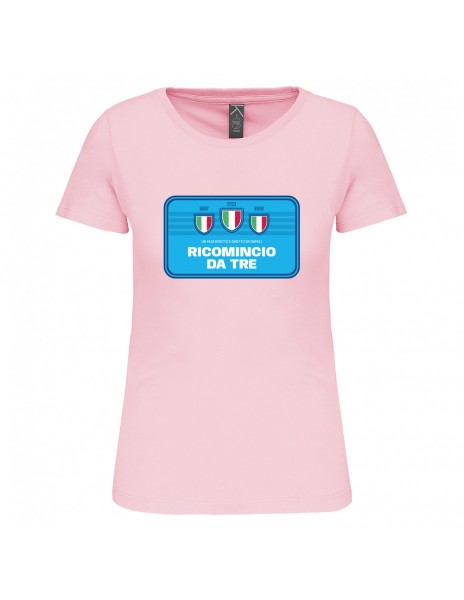 Pink woman t-shirt Ricomincio da 3