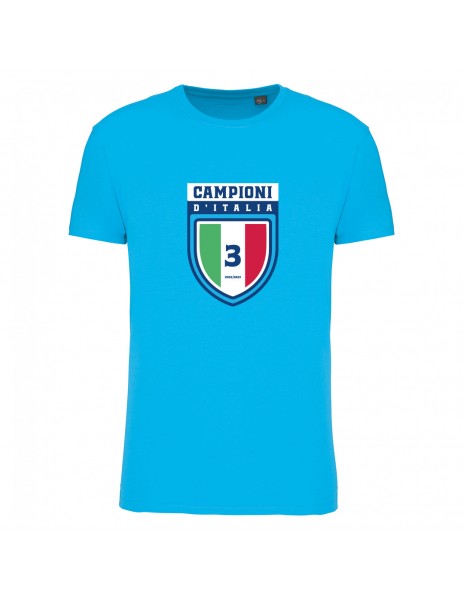 T-shirt azzurra terzo scudetto