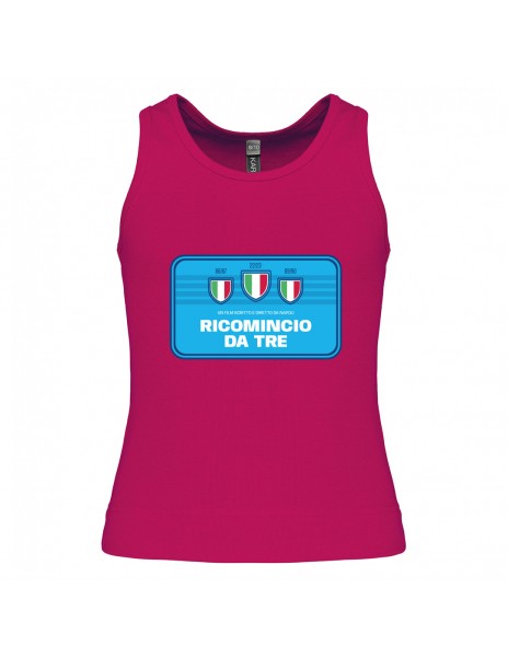 tank top fuchsia ricomincio da tre