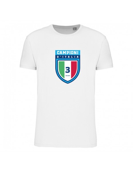 T-shirt bianca bambino terzo scudetto