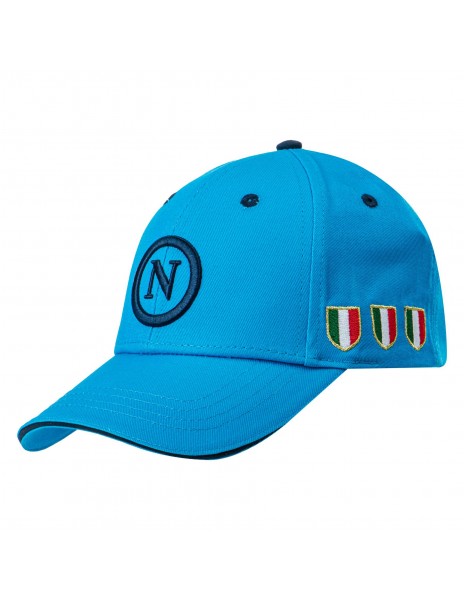 light blue SSC Napoli scudetto cap