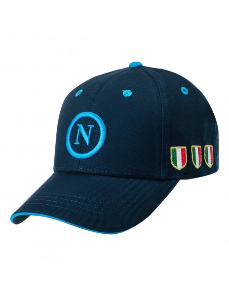 blue SSC Napoli scudetto cap junior